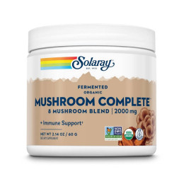 Organic Fermented Mushroom Complete 2000mg - 60g (Повреждена этикетка) Solaray