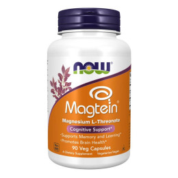 Magtein - 90 vcaps (Пошкоджена банка) Now Foods