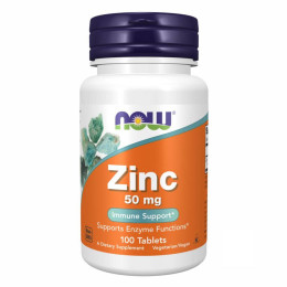 Zinc Gluconate 50 mg - 100 tabs (Пошкоджена банка) Now Foods