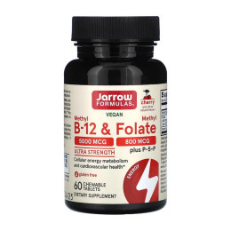 Methyl B-12 & Methyl Folate - 60 tabs Jarrow Formulas