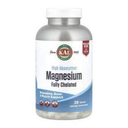 Magnesium Fully Chelated - 270 tabs KAL
