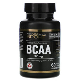 BCAA AjiPure® Branched Chain Amino Acids 500 mg 60 Veggie Caps California Gold Nutrition