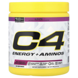Передтренувальний стимулятор з амінокислотами Cellucor C4 Energy + Aminos 246 g (Grape) Cellucor