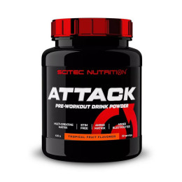 Передтренувальний комплекс Scitec Nutrition Attack 416 г, Tropical fruit Scitec Nutrition