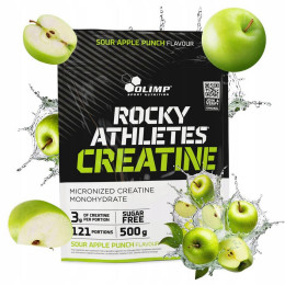 Креатин моногідрат Olimp Rocky Athletes Creatine 500 г, Apple punch Olimp
