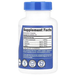 Комплекс амінокислот Nutricost Performance, BCAA, 60 Capsules (500 mg per Capsule)
