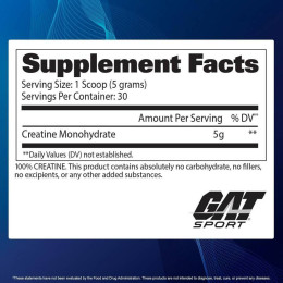 Креатин German American Technologies Creatine Powder 150g (Unflavored) German American Technologies