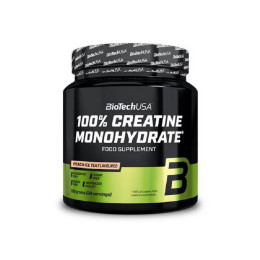 Креатин моногідрат Biotech 100% Creatine Mono 300g (Ice tea-peach) BioTech