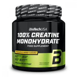 Креатин моногідрат Biotech 100% Creatine Mono 300g (Pineapple-mango) BioTech
