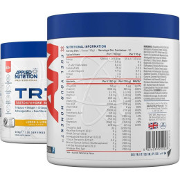 Добавка для підтримання здорового рівня тестостерону Applied Nutrition TRT Testosterone Health 300 г, Lemone & Lime Applied Nutrition