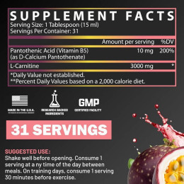 L-карнітин Nutrex Liquid Carnitine 3000 473 ml (Passionfruit Guava) Nutrex