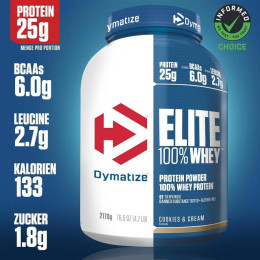 Протеїн Dymatize Nutrition Elite Whey 2170 г, Cookies Cream Dymatize Nutrition