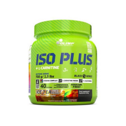 Ізотоник - Енергетик Iso Plus powder 700 g (Cold tea) Olimp