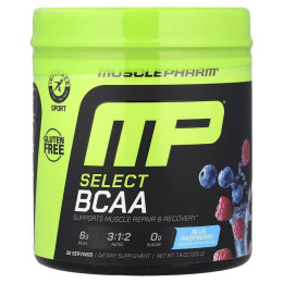 Комплекс амінокислот Muscle Pharm Select BCAA 225 g (Blue Raspberry) MusclePharm
