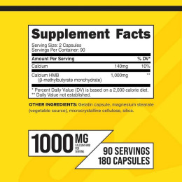 Гідроксиметилбутират Primaforce HMB, B-Hydroxy B-Methylbutyrate, 1,000 mg , 180 Capsules Primaforce