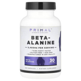 Бета-аланін PrePrimal Beta-Alanine, 120 Capsules (850 mg per Capsule) \u0411\u0415\u0422