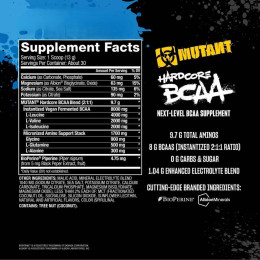 Амінокислотний комплекс Mutant Hardcore BCAA 390g (Blue Raspberry) Mutant