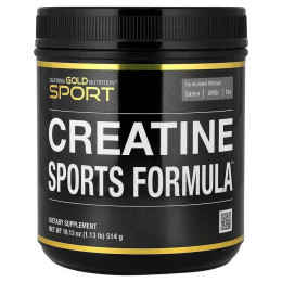 Креатин California Gold Nutrition Creatine Sports Formula™, with Amino Acid Blend, Beta-Alanine, Beet Juice & Coconut 514 g California Gold Nutrition
