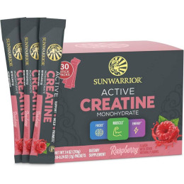 Креатин моногідрат Sunwarrior Active Creatine Monohydrate 30 Packets (Raspberry)