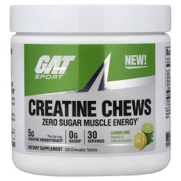 Креатин German American Technologies Creatine Chews 120 Chewable Tablets (Lemon Lime) German American Technologies