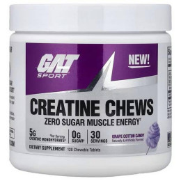 Креатин German American Technologies Creatine Chews 120 Chewable Tablets (Grape Cotton Candy) German American Technologies