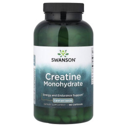 Креатин Swanson Creatine Monohydrate, 1 g, 180 Capsules Swanson