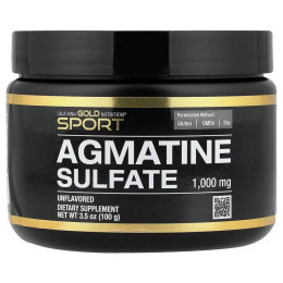 Агматин сульфат California Gold Nutrition Agmatine Sulfate 100 g (Unflavored) California Gold Nutrition