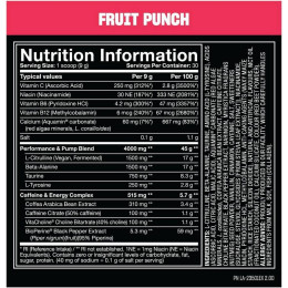 Передтренувальний комплекс Mutant Madness — 270 g (Fruit Punch) Mutant