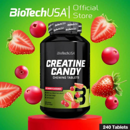 Креатин Biotech Creatine Candy 240 таблеток, Red berry BioTech