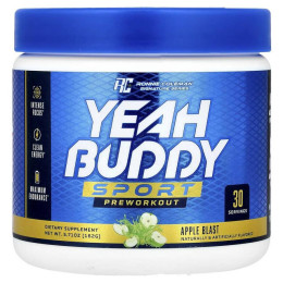 Yeah Buddy Sport, Preworkout 162g (Apple Blast) Ronnie Coleman