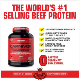Протеїн MuscleMeds Carnivore Beef Protein Isolate — 1898 g (Chocolate) MuscleMeds