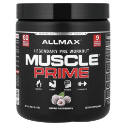 Передтренувальний комплекс AllMax Nutrition Muscle Prime Legendary Pre-Workout — 266 g (White Raspberry)