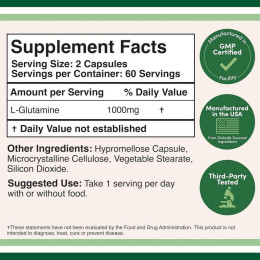 L-Glutamine 1000 mg 120capsules