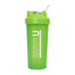 Brave U Shaker With Metal Ball (600 ml, green)