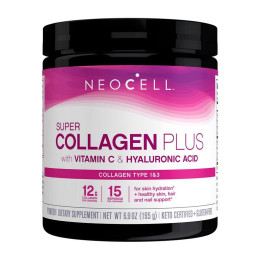NeoCell Super Collagen Plus with Vitamin C & Hyaluronic Acid (195 g)