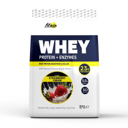 FitWin Whey Protein + Enzymes (порушено цілісність упаковки) (900 g, matcha-berry)