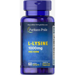 L-Lysine 1000 mg - 60 Caplets Puritans Pride