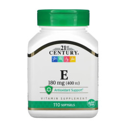 E 180 mg (400IU) - 110 softgels 21st Century