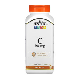 C 500 mg - 250 tabs 21st Century