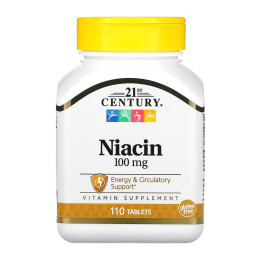 Niacin 100 mg - 110 tabs 21st Century