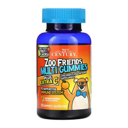 Zoo Friends Multi Gummies Plus Extra C - 60 gummies 21st Century