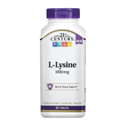 L-Lysine 1000 mg - 90 tabs 21st Century