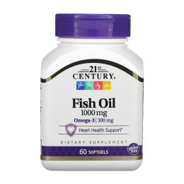 Fish Oil 1000 mg - 60 softgels 21st Century
