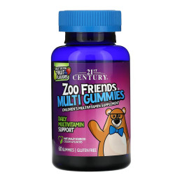 Zoo Friends Multi Gummies - 60 gummies 21st Century