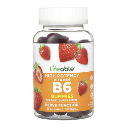Vitamin B6 Adult - 60 gummies Lifeable