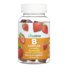 B Complex + Vitamin C Adult - 60 gummies Lifeable