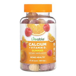 Calcium + Vitamin D Adult - 60 gummies Lifeable