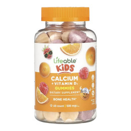 Calcium + Vitamin D Kids - 60 gummies Lifeable