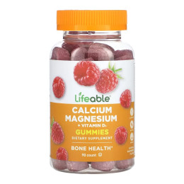 Calcium Magnesium + Vitamin D Adult - 90 gummies Lifeable