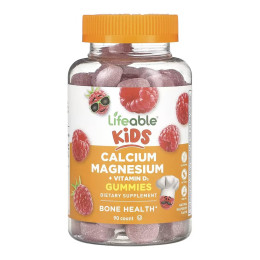 Calcium Magnesium + Vitamin D Kids - 90 gummies Lifeable